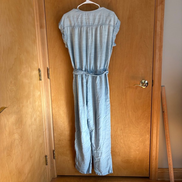 Cloth & Stone Women's Chambray Button Front Jumpsuit - Relaxed Casual - Picture 7 of 8